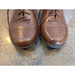 Cobb Hill by New Balance Brown Leather Heel Oxfords Brogue Pumps Womens 8 M